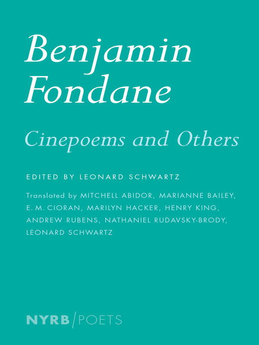Title details for Cinepoems and Others by Benjamin Fondane - Available